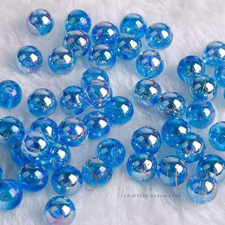 ROYAL BLUE GLASS BEADS - Scrap & Wrap